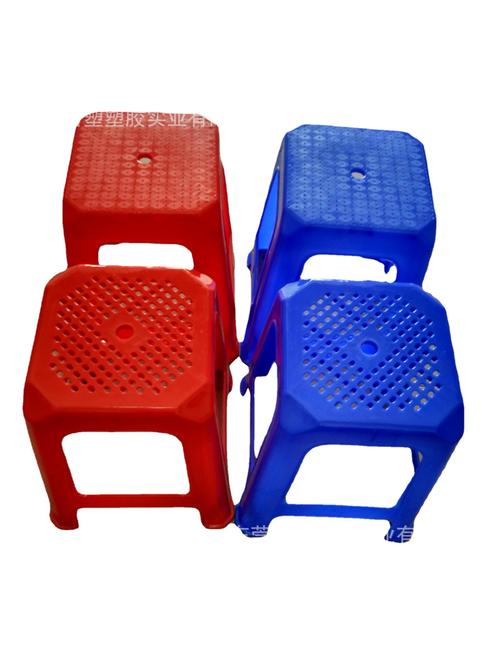 厂家批发全新pp料加厚四脚方形塑料凳子塑胶方凳工厂流水线胶凳